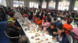 영동 매곡면 영축사, 사랑의 경로잔치 열어