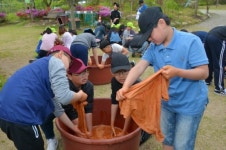 황톳빛으로 물든 담양 월산면 용오름마을