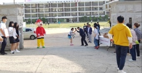 단양중학교, 굿모닝 아침 맞이 실시