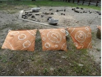 옥천 장령산자연휴양림, 천연 황토 이용한 산림치유 염색체험