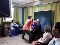 백운 도화교회 마을 주민대상, 봉사활동 전개