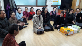 일신여자고 경로당 4곳 섬김 활동 펼쳐