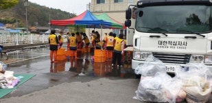 옥천군 적십자봉사회, 독거노인 및 저소득층 세탁봉사