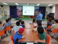 해경, 대경도 경호초등학교에서 드론 체험교실 열어