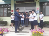 하동군 악양중 학생들의 따뜻한 이웃사랑 실천