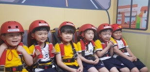 옥천소방서, 푸른어린이집 소방서 견학 소방안전체험