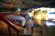 안동국제탈춤페스티벌 2019축제장 이끄는 자원봉사자