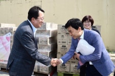 사단법인 희망을 나누는 사람들, 제천시에 물품 기탁