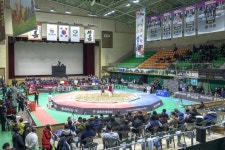 [영상 / 포토] 대통령배 2019 전국 씨름왕 선발대회 ... 영동체육관