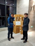 속초시, 긴급 의료지원물품 자매도시 훈춘시 도착