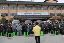 부여군, 부여읍・규암면 시내 전면 방역작업
