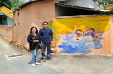 [카메라 뉴스] 김해시 진례면 시례리 하촌 벽화마을