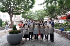 은수미 성남시장, 야탑3동 마을정원 조성지 방문