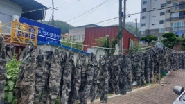 순천지역자활센터, 구례 수해복구 현장 군장병 세탁 지원