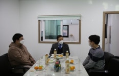 충북지방병무청장, 지현카리타스노인복지센터‧요양원 방문 사회복무요원과 소통