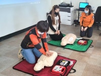 옥천소방서, 옥천군노인장애인복지관 관계자 응급처치 교육 실시