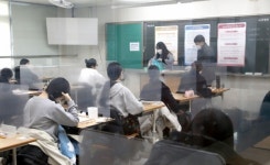 대전괴정고, 대학수학능력시험 수험장 풍경!