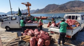하동포구공원∼신월습지 국토대청소 실시
