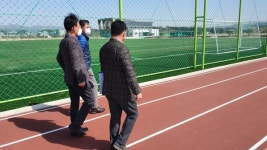 임택수 청주부시장, 내수생활체육공원 현장점검
