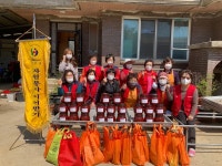 보은군 산외면 자원봉사회, 자원봉사 이어받기 행사 가져