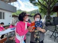 증평군 노인복지관, 마음건강체크 부채 캠페인 진행