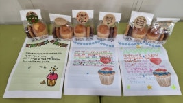 청주 로뎀지역아동센터, 흥덕보건소에 응원 간식 전달