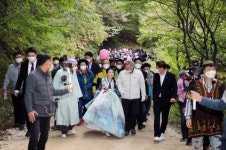 지리산 회남재 숲길걷기 첫 출발 성황