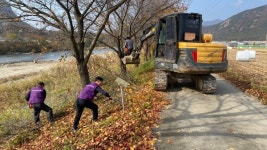 황간면 주민자치위원회, 깨끗한 지역사회 만들기 구슬땀