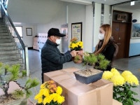 이원중학교, 사랑나눔 마을경로당 위문 및 방역물품 전달