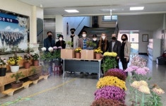 이원중학교, 사랑나눔 마을경로당 위문 및 방역물품 전달