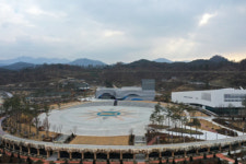 [포토뉴스] 하늘에서 본 영동군 복합문화예술회관