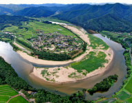 굽이치는 낙동강 따라 이어지는 안동 자전거길