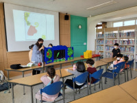 갈원초, 1,2학년을 대상으로 동화구연, 동극수업 실시해