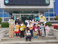 맹동면행정복지센터, 맹동초등학교병설유치원 재활용품 교환사업 진행