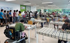 알프스하동종합복지관 성화관, 어르신·장애인에 4번째 짜장면 나눔