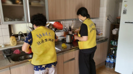 하동군 하버드 작은도서관 독거노인 대상 봉사활동