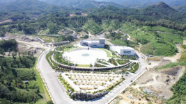 추석 명절 힐링광장 야간 경관조명 운영, 영동의 밤 환하게 비춰!
