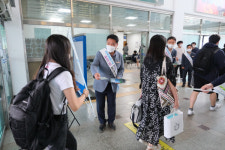정영철 영동군수와 간부공무원, 추석 안전파수꾼
