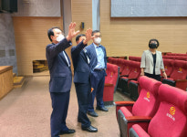 송인헌 괴산군수, 한국디지털미디어 고등학교 방문