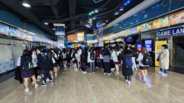 제천 중학교 3학년 응원, 영화 관람 행사 열려