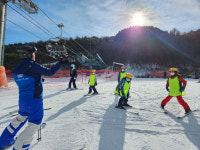 보은 관기초 겨울을 품다, 스키로 하나되는 관기