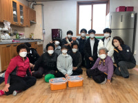 경주시 두빛나래, 안강지역 경로당에 김장김치 전달