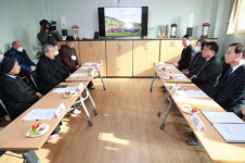 김영환 도지사, 음성 꽃동네 노숙인 요양원 방문