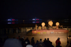 (포토)논산 탑정호, 해맞이객 발걸음북적