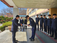 옥천고 총동문회 배구부 육성 장학금 100만원 기탁