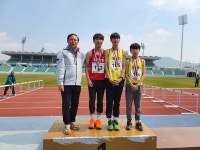 영동중학교 제52회 충북소년체전 육상경기대회 금9 은1 동3 획득 쾌거
