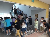 천안가온초등학교, 불이야!! 안전·신속 대피 소방훈련!