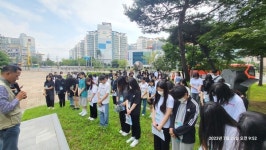 충남동부보훈지청, 학생들과 함께한 보훈 사적지탐방