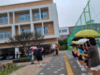 옥산중학교 교사 증축 및 교문 신축 기념 행사 실시