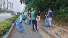 충주시 용산동 직능단체, 깨끗한 거리 만들기에 앞장서